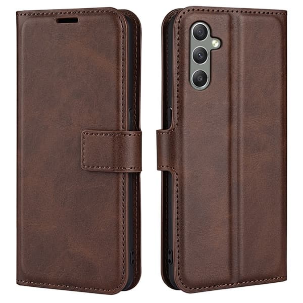 Galaxy A24 4G Plånboksfodral Folio Flip Calf - Brun Brun