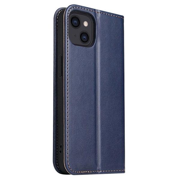 FIERRE SHANN iPhone 14 Plus Plånboksfodral Konstläder - Blå