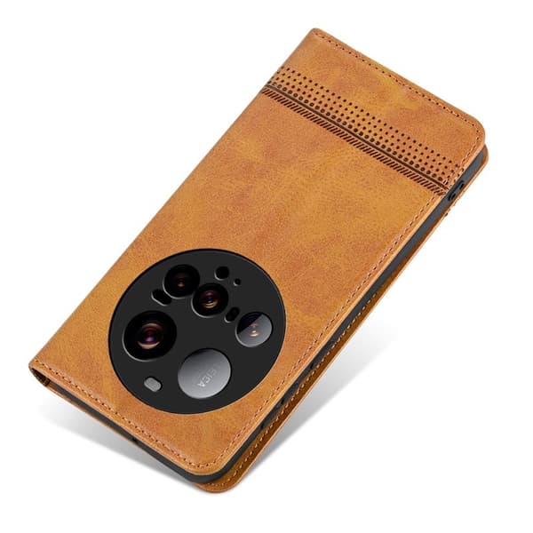 AZNS Xiaomi 15 Ultra Plånboksfodral Konstläder - Brun
