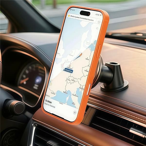 Mobilskal till iPhone 16 Pro Max MagSafe Rotary Kickstand Skin Touch - Grå Grå