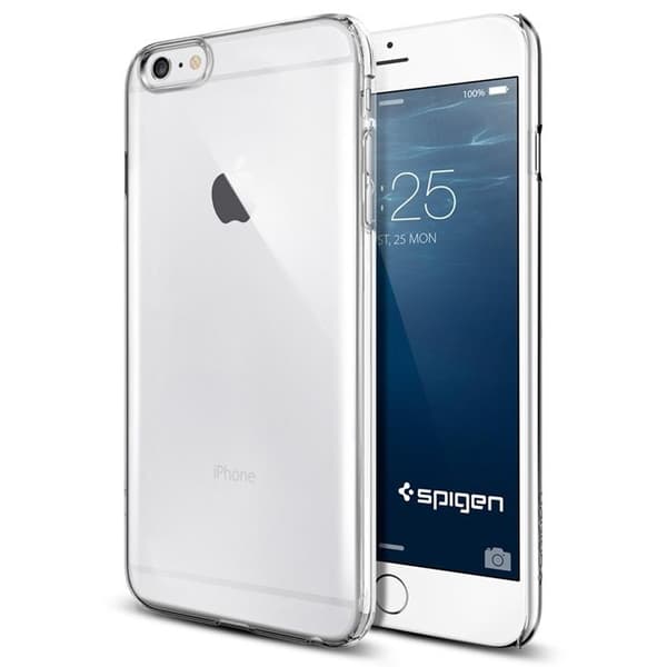 SPIGEN Thin Fit Skal till Apple iPhone 6(S) Plus (Crystal Clear) Transparent