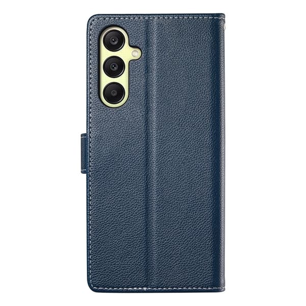 Galaxy A17/A26 Plånboksfodral Litchi Konstläder Magnetic - Blå Blå