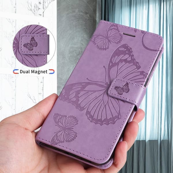 Plånboksfodral för Samsung Galaxy S26 Plus Konstläder Ställ - Ljuslila