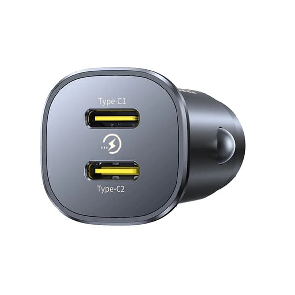 Baseus Billaddare 30W 2x USB-C GoTrip - Svart Svart