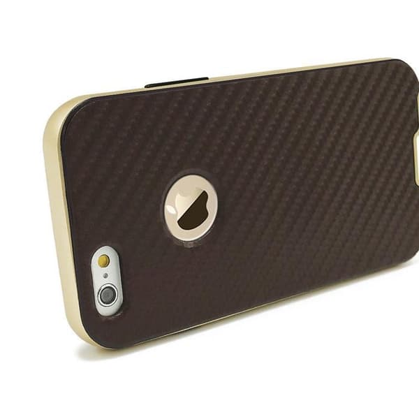 Mercury Bumper Skin Taske til Apple iPhone 6/6S - Brun Brown