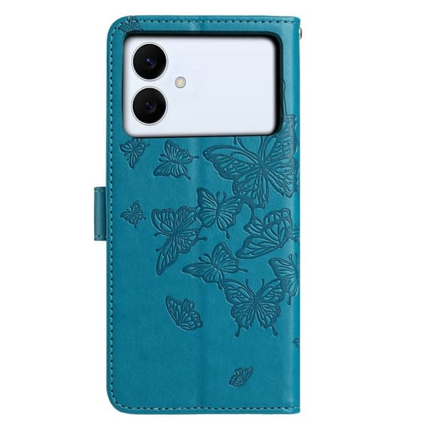 Samsung Galaxy S26 Edge Plånboksfodral Konstläder Flip Skydd - Blå
