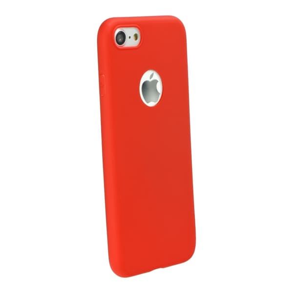 Forcell Blødt Silikon Mat Cover til iPhone 7 Rød Röd