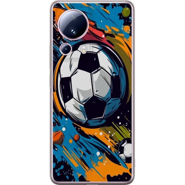 Xiaomi 13 Lite telefontaske med fodbolde