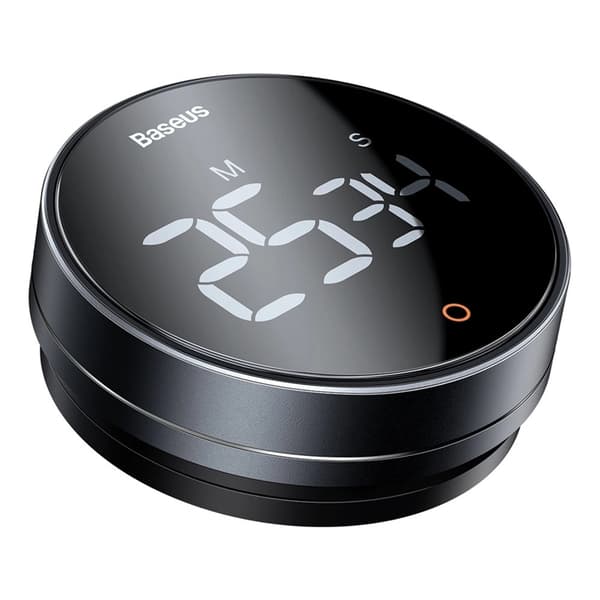 BASEUS Heyo Pro Roterande Elektronisk Timer - Grå Grå