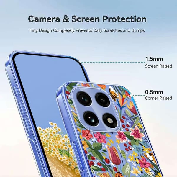 Mobilskal till OnePlus 15 Butterfly Floral Pattern Lila