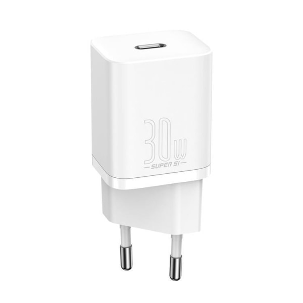 Baseus Super Si 1C Vægoplader USB-C 30 W - Hvid White