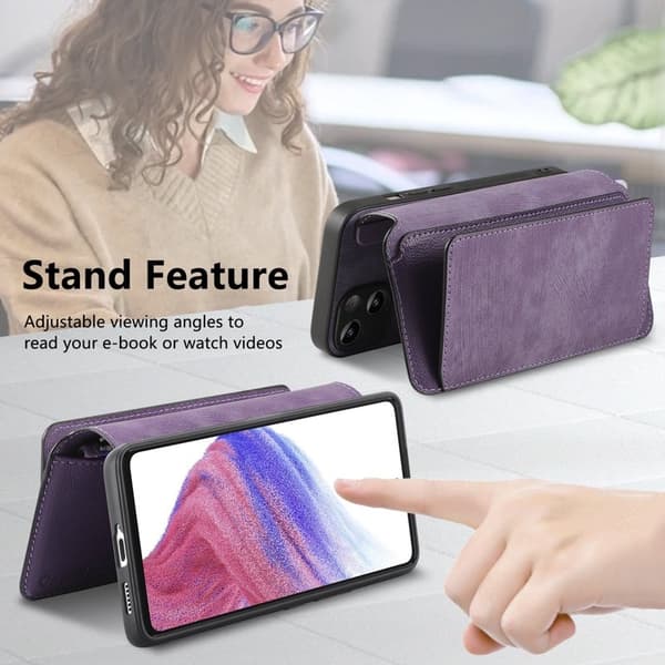 CASENEO Google Pixel 9a Plånboksfodral MW-02 Konstläder - Lila