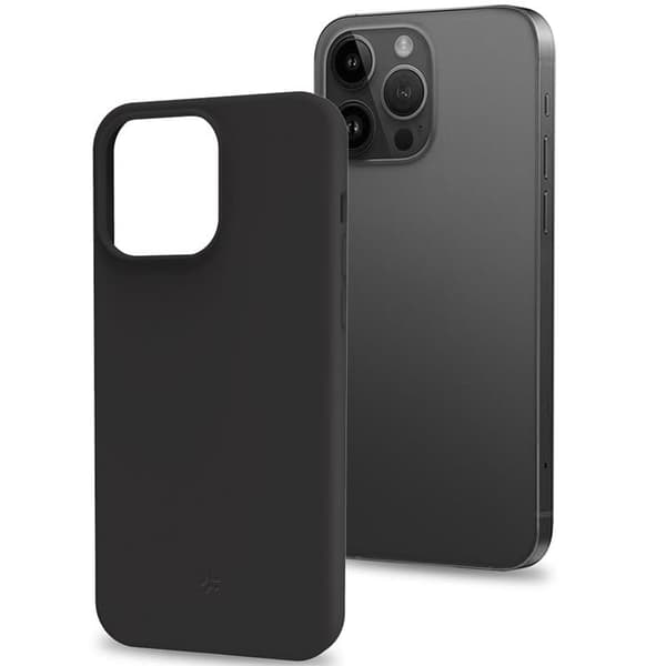 Celly Telefontaske til iPhone 16 Pro Max Cromo Blød Gummi - Sort Black