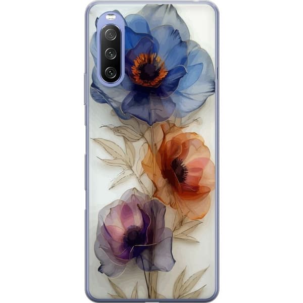 Mobilcover til Sony Xperia 10 III Lite med Silke Blomster