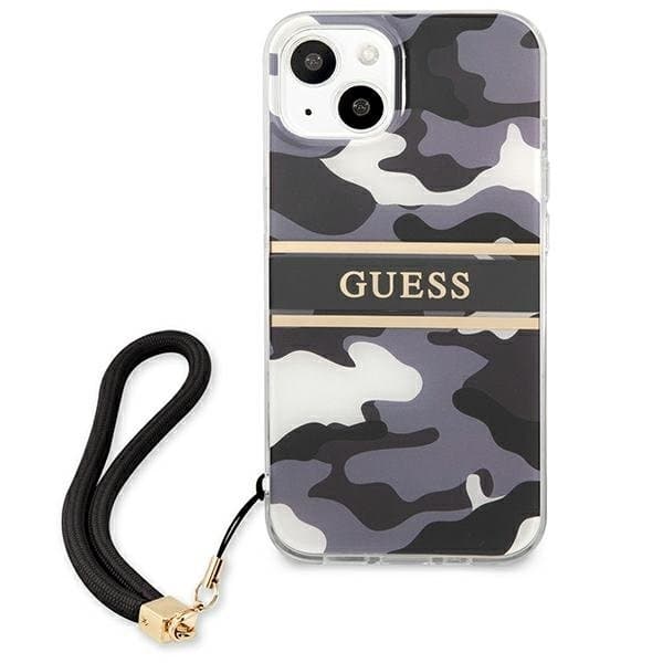 Guess Camo Strap Collection Skal iPhone 13 - Musta Black