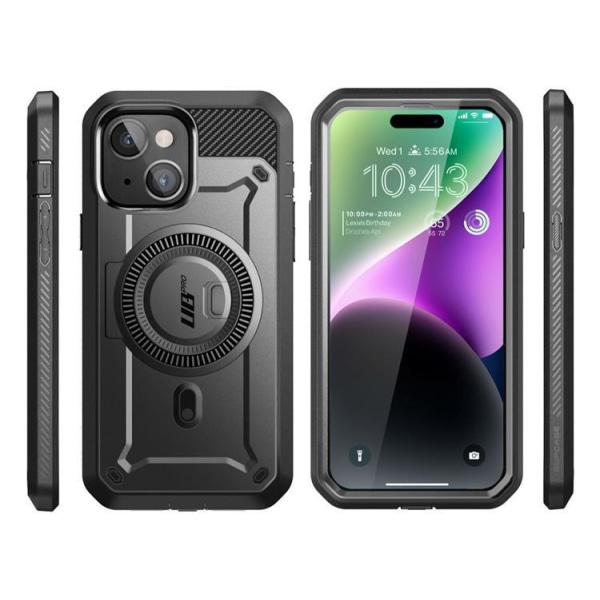 Supcase iPhone 15 matkapuhelimen suojakuori Magsafe UB Pro - musta