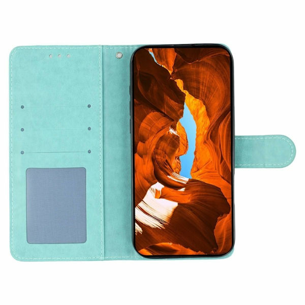Oppo Find X9 Pro 5G Ställ Plånboksfodral Konstläder - Grön