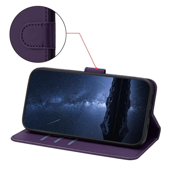 iPhone 17 Pro Plånboksfodral Anti Drop - Lila Lila