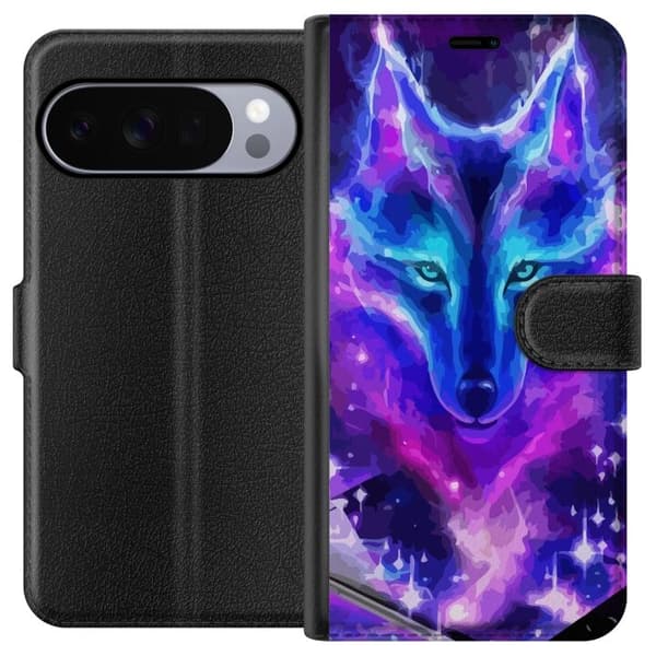Plånboksfodral till Google Pixel 10 Pro med Neon Varg