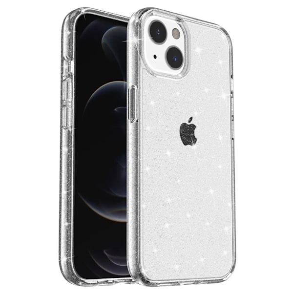 iPhone 15 Plus Mobilskal Glittrande - Vit