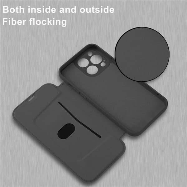 iPhone 14 Pro -lompakkokotelo nestemäinen silikoni - musta Black