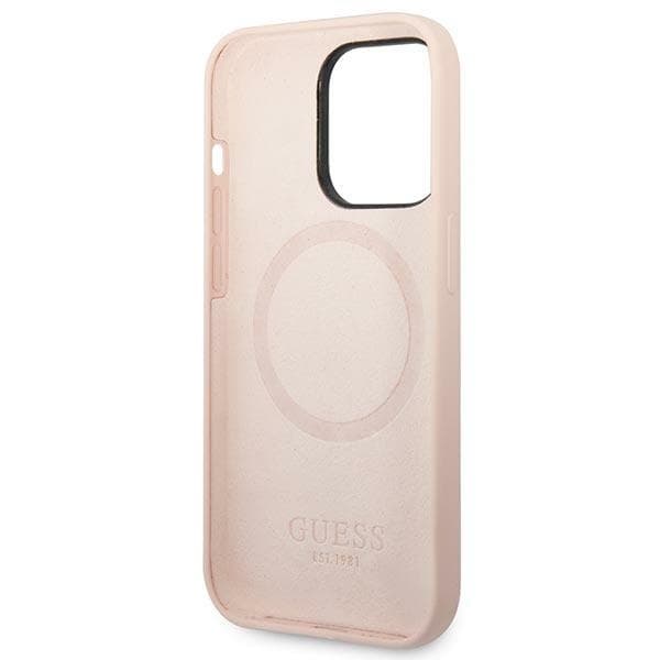 Guess Mobilskal till iPhone 14 Pro Max MagSafe Silikon Plate