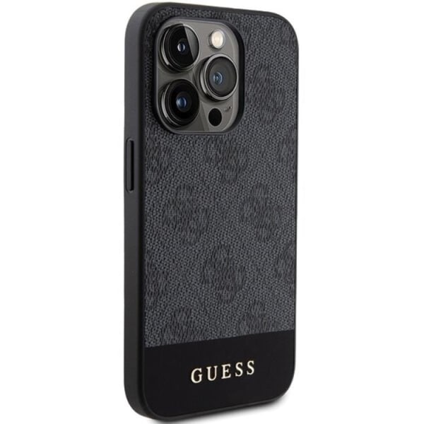 Guess iPhone 15 Pro Max -puhelinkuori 4G Stripe -kokoelma - Harmaa