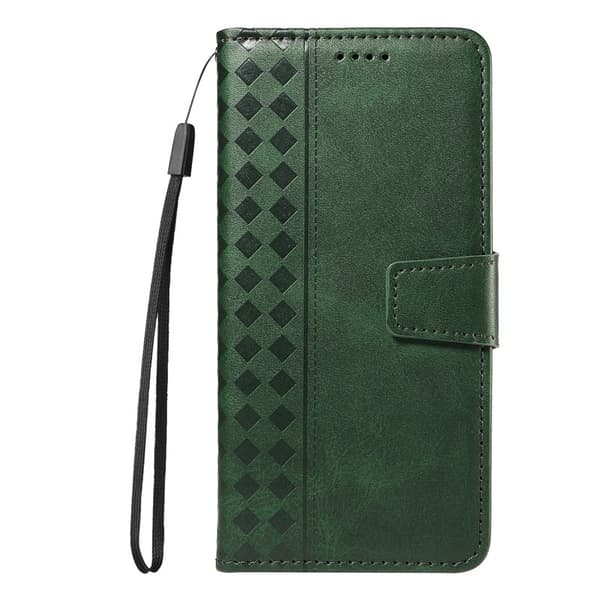 Samsung Galaxy S26 / S26 Pro Ställ Plånboksfodral Konstläder - Grön