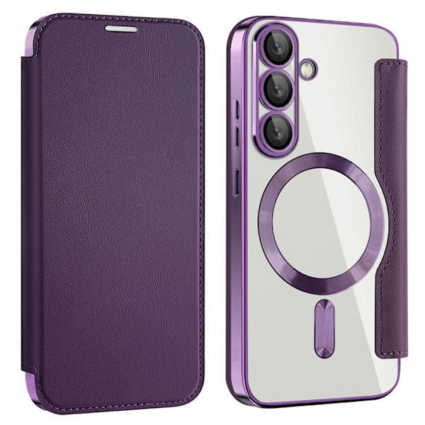 Galaxy S25 Plus Plånboksfodral MagSafe RFID Blocking - Lila Lila