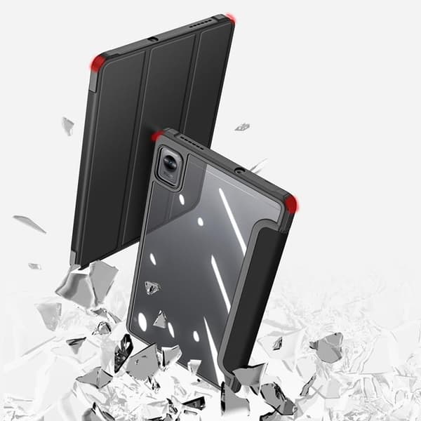 Dux Ducis Realme Pad Mini Taske Toby Armored Flip Smart - Sort Black