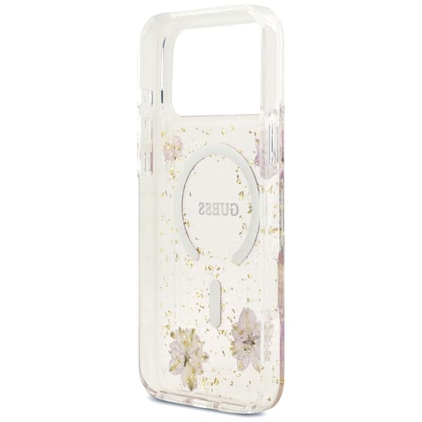 Guess Mobilskal För iPhone 18 Pro Max/17 Pro Max Magsafe Resin Flowers