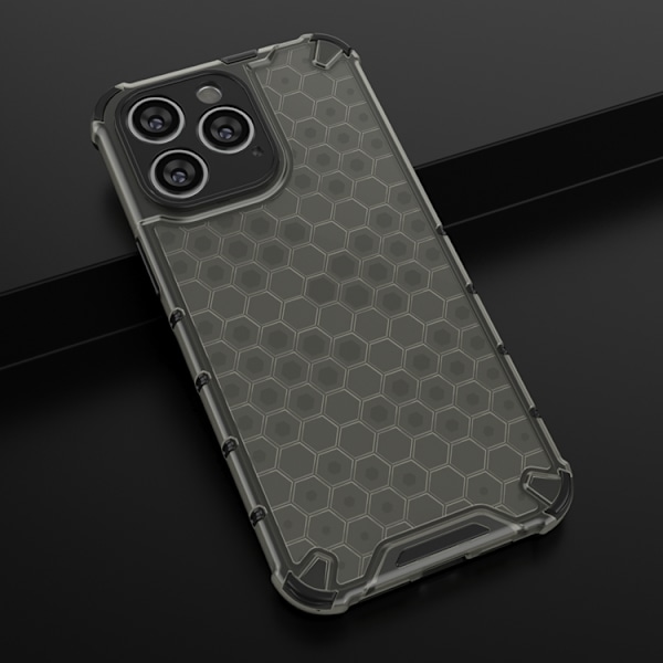 iPhone 14 Pro Skal Honeycomb Armored Hybrid - Svart Svart