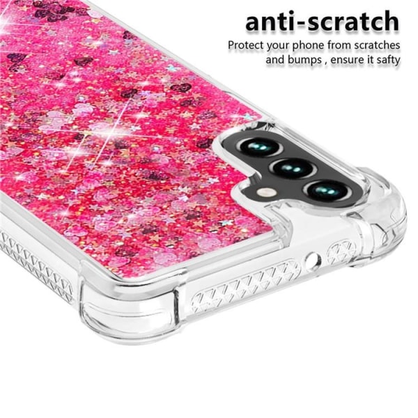 Galaxy A34 5G Mobilskal YB Quicksand Glitter TPU - Rosa