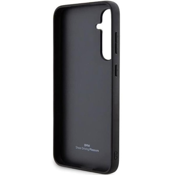 BMW Galaxy S23 FE Mobilskal Læder Hot Stamp - Sort Black