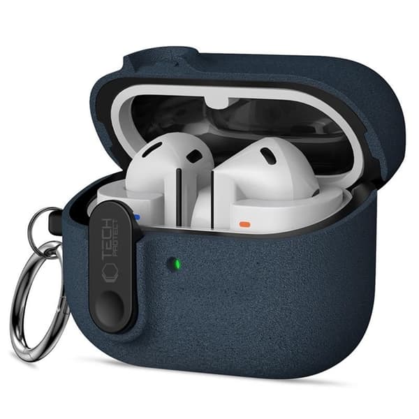 Tech-Protect Galaxy Buds 3/3 FE/3 Pro-etui, slank krog Blå