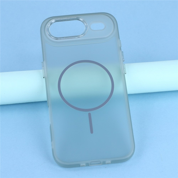 Mobilskal till iPhone Air MagSafe med Glitter Lins Frame - Grå