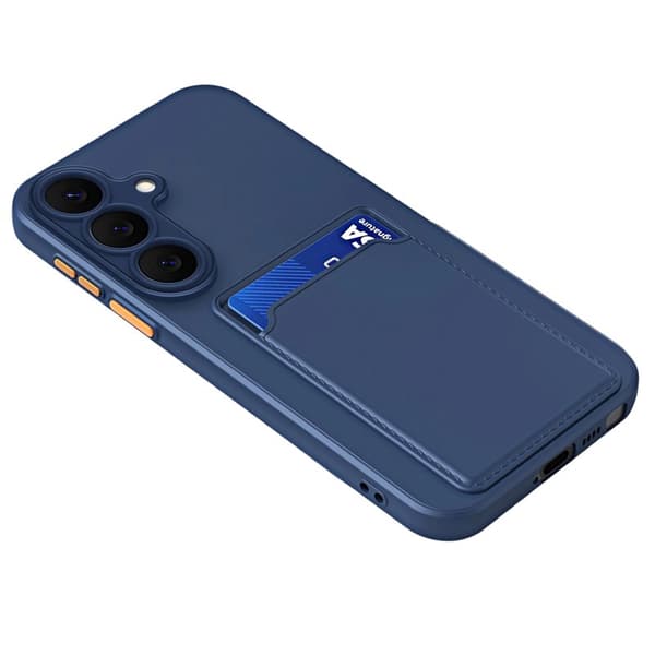 Mobilskal för Samsung Galaxy S26 Flexibelt TPU med kortfack - Mörkblå