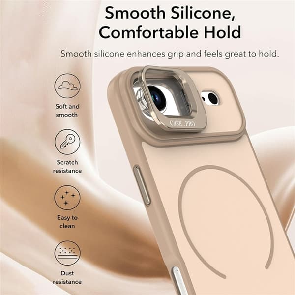 Mobilskal till iPhone Air MagSafe Skin-Touch Kickstand - Grå Grå