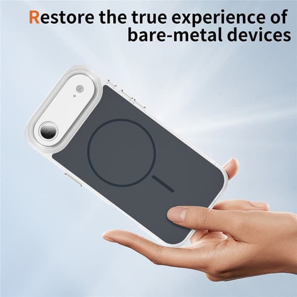 Mobilskal till iPhone Air MagSafe Skin Touch TPU PC Svart