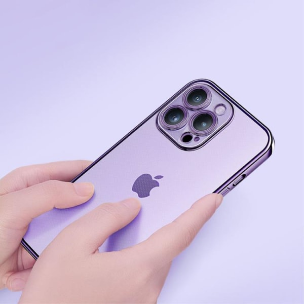 ROCK iPhone 14 Pro -kuori, galvanoitu matta - violetti