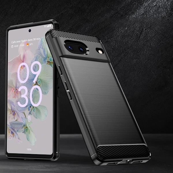 Carbon Google Pixel 7 Skal Flexible - Svart Svart
