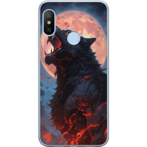 Mobilcover til Xiaomi Mi A2 Lite med Hylende ulv