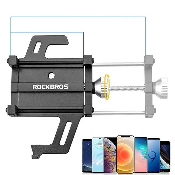 Rockbros Cykelholder Aluminiumslegering 699-BK - Sort Svart