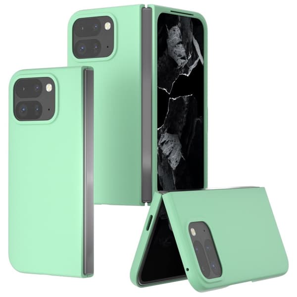 ABEEL Mobilskal till Google Pixel 9 Pro Fold 5G Hård PC Skydd Ljusgrön