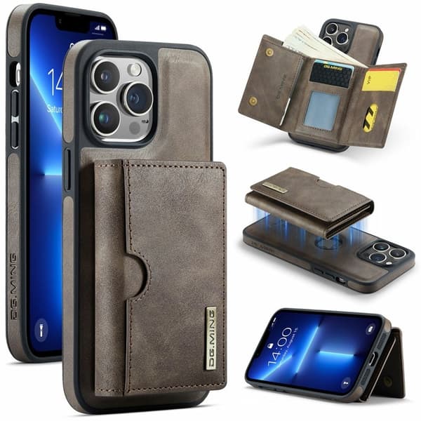 DG.MING M6 Series Mobilskal till iPhone 12 Pro Max Magnetiskt Brun