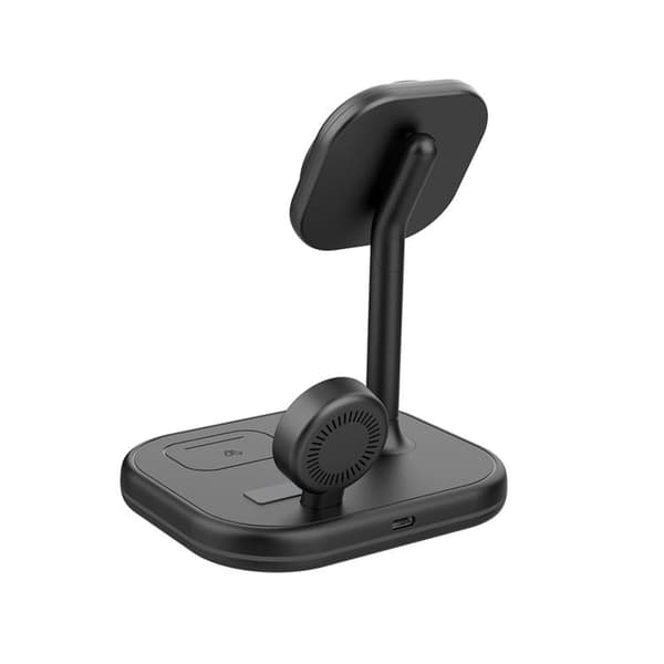 Tech-Protect 3-i-1 Magsafe Trådløs oplader iPhone/Apple Watch/Ai Svart
