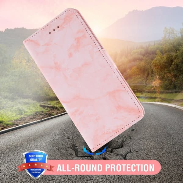 Plånboksfodral för Samsung Galaxy S26 Plus Konstläder Stativ - Rosa