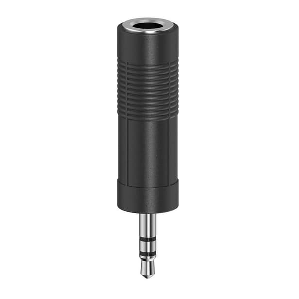 HAMA Adapter Audio 6,3 till 3,5 Hona till Hane Stereo