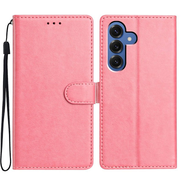 Samsung Galaxy S26 Plus Plånboksfodral Konstläder Ställfunktion - Roséguld
