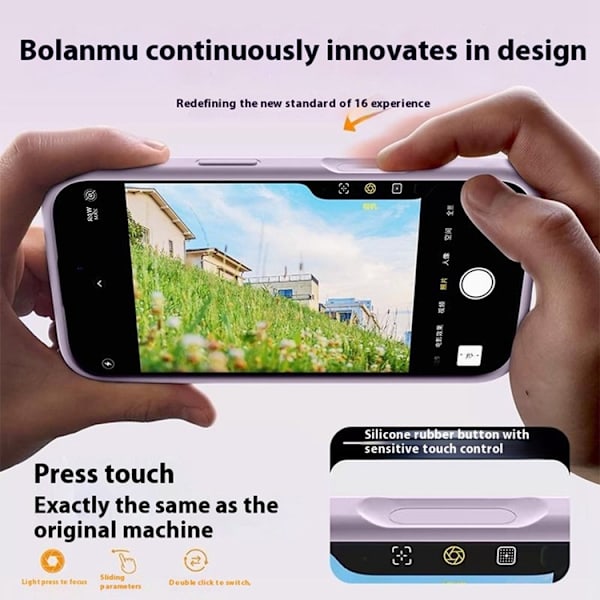 Mobilskal till iPhone 16 Pro Max Magafe med Camera Touch Control - Vit Vit